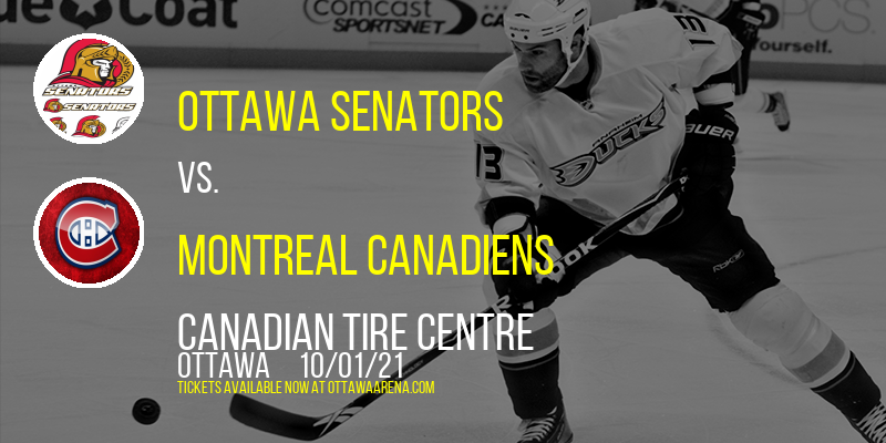 NHL Preseason: Ottawa Senators vs. Montreal Canadiens at Canadian Tire Centre