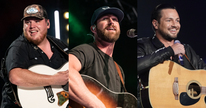 Luke Combs, Riley Green & Chayce Beckham at Canadian Tire Centre