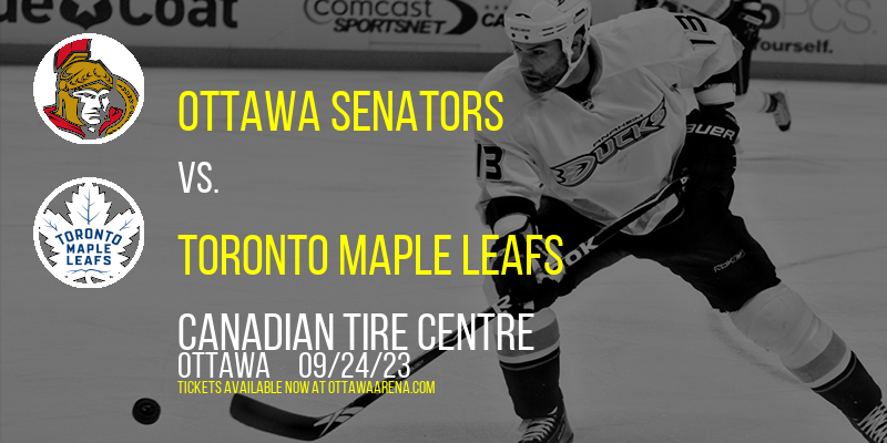 NHL Preseason at Canadian Tire Centre