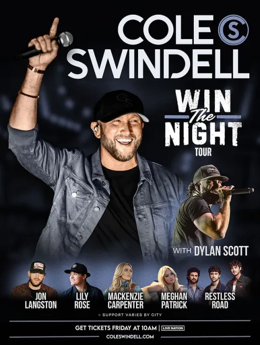 Cole Swindell, Dylan Scott & Meghan Patrick